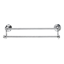 ED7PCB - Hex - 18" Double Towel Bar - Polished Chrome