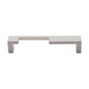 TK256 BSN - Modern Metro Notch - 5" Right Cabinet Pull - Satin Nickel