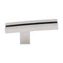 TK82PN - Rail - 2 5/8" Inset Knob - Polished Nickel