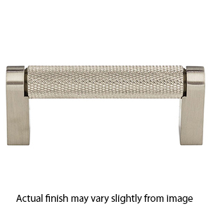 M2643 BSN - Amwell - 3.75" Knurled Bar Pull - Satin Nickel