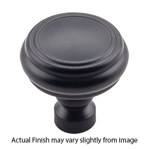 TK880 BLK - Brixton - 1.25" Rimmed Knob - Flat Black