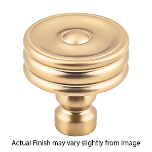 TK881 HB - Brixton - 1.25" Ridged Knob - Honey Bronze