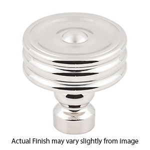 TK881 PN - Brixton - 1.25" Ridged Knob - Polished Nickel