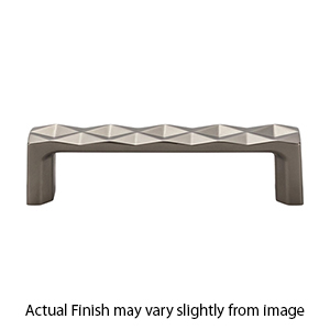 TK561AG - Quilted - 4.25" Cabinet Pull - Ash Gray