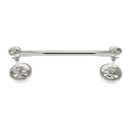 Equestre - 18" Towel Bar - Polished Silver