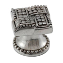 Medici - Small Square Knob - Polished Silver