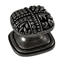 Medici - Small Rounded Square Knob - Gunmetal