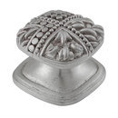 Medici - Small Rounded Square Knob - Satin Nickel