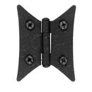 RJ1BQ - Butterfly Cabinet Hinge - Rough Iron