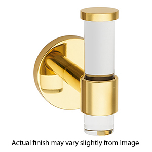 A7281 PB/NL - Acrylic Contemporary - Robe Hook - Unlacquered Brass