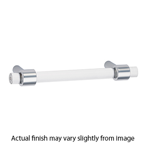 A860-4 PC - Acrylic Contemporary - 4" Cabinet Pull - Polished Chrome