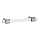 A860-3 SN - Acrylic Contemporary - 3" Cabinet Pull - Satin Nickel