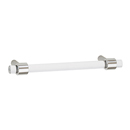 A860-6 PN - Acrylic Contemporary - 6" Cabinet Pull - Polished Nickel