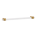 D870-12 SB - Acrylic Royale - 12" Cabinet Pull - Satin Brass