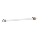 D860-12 SN - Acrylic Contemporary - 12" Cabinet Pull - Satin Nickel