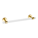 A7220-12 PB/NL - Acrylic Contemporary - 12" Towel Bar - Unlacquered Brass