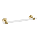 A7220-12 SB - Acrylic Contemporary - 12" Towel Bar - Satin Brass