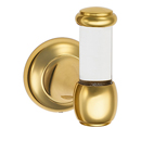 A7381 PB/NL - Acrylic Royale - Robe Hook - Unlacquered Brass