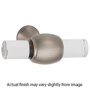 A870-45 SN - Acrylic Royale - 1.75" Cabinet Knob - Satin Nickel