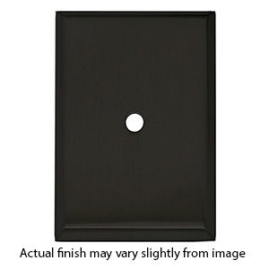 A610-14 MB - 1-7/8" x 1-1/4" Rectangular Backplate - Matte Black