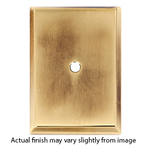 A610-14 PA - 1-7/8" x 1-1/4" Rectangular Backplate - Polished Antique