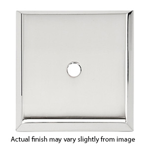 A611-14 PC - 1-1/4" Square Backplate - Polished Chrome