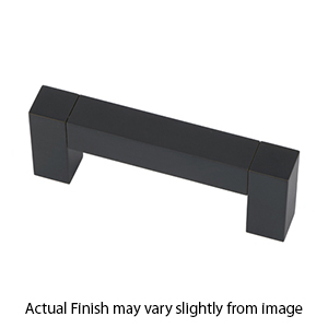 A420-3 MB - Block - 3" Cabinet Pull - Matte Black