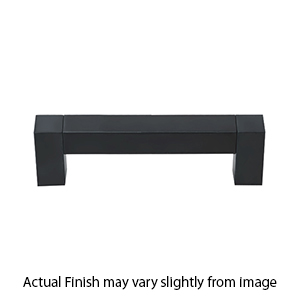 A420-35 MB - Block - 3.5" Cabinet Pull - Matte Black