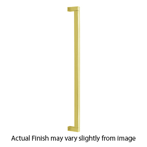 D420-18 PB/NL - Block - 18" Appliance Pull - Unlacquered Brass