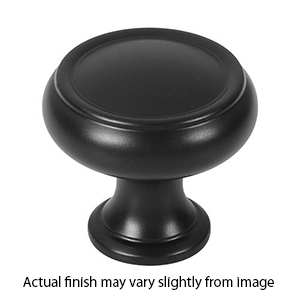 A626-14 - Charlie's - 1.25" Round Knob - Matte Black