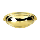 A1570-3 PB/NL - Classic Traditional - 3" Cup Pull - Unlacquered Brass