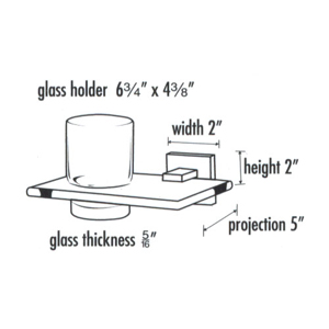 A8470 MB - Contemporary II - Tumbler Holder - Matte Black