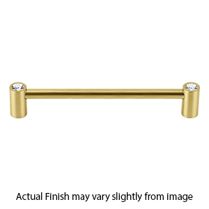 CD715-12 SB - Contemporary Crystal I - 12" Appliance Pull - Satin Brass