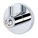 C8380 PC - Crystal Contemporary I - Robe Hook - Polished Chrome