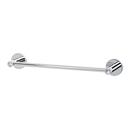 C8320-12 PC - Crystal Contemporary I - 12" Towel Bar - Polished Chrome