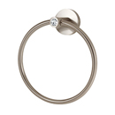 C8340 SN - Crystal Contemporary I - Towel Ring - Satin Nickel