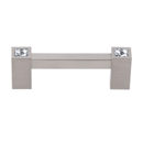 C718-3 SN - Contemporary Crystal II - 3" Cabinet Pull - Satin Nickel