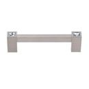 C718-35 SN - Contemporary Crystal II - 3.5" Cabinet Pull - Satin Nickel