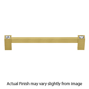 CD718-12 SB - Contemporary Crystal II - 12" Appliance Pull - Satin Brass