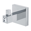 C8480 PC - Crystal Contemporary II - Robe Hook - Polished Chrome