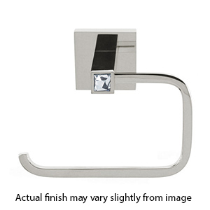 C8466 PN - Crystal Contemporary II - Euro Tissue Holder - Polished Nickel