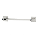 C8420-12 PN - Crystal Contemporary II - 12" Towel Bar - Polished Nickel