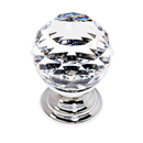 C210 PC - Swarovski Crystal I - Spherical Knob - Polished Chrome