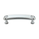 C211-3 PC - Swarovski Crystal I - 3" Cabinet Pull - Polished Chrome