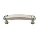 C211-3 SN - Swarovski Crystal I - 3" Cabinet Pull - Satin Nickel