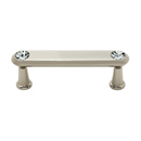 C214-3 PN - Swarovski Crystal III - 3" Cabinet Pull - Polished Nickel