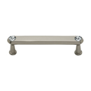 C214-35 SN - Swarovski Crystal III - 3.5" Cabinet Pull - Satin Nickel