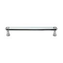 C214-6 PC - Swarovski Crystal III - 6" Cabinet Pull - Polished Chrome