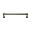 C214-6 SN - Swarovski Crystal III - 6" Cabinet Pull - Satin Nickel