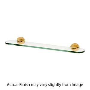 A8350-24 SB - Contemporary I - 24" Glass Shelf - Satin Brass